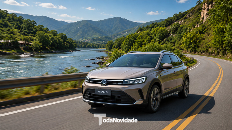 Volkswagen Nivus se destaca pelo visual moderno, motor turbo eficiente e pacote tecnológico veja versões, consumo e ficha técnica